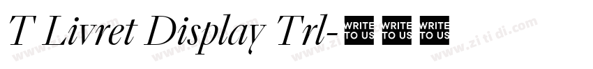 T Livret Display Trl字体转换